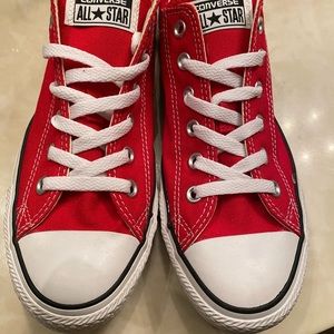Brand new red All-Star converse Chuck Taylors…